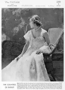 1950 Prints: Tatler front-cover: The Countess of Dudley