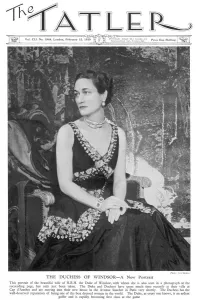 Wallis Prints: The Tatler front-cover: The Duchess of Windsor
