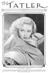 Filming Prints: Tatler front-cover: Madeleine Carroll