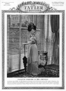 Wears Prints: Tatler front-cover: Paulette Goddard