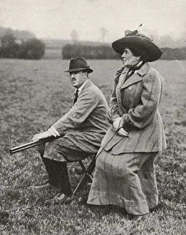 Parties Prints: Tatler photo of Hon Eddy Stonor & Mrs George Cornwallis-West
