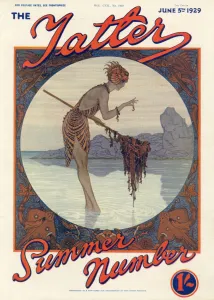 Paddling Prints: The Tatler Summer Number front cover, 1929