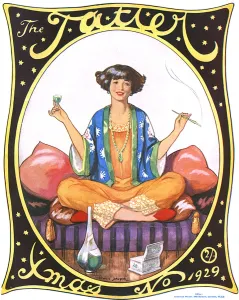 Holder Prints: The Tatler Xmas no. 1929 front cover by Lewis Baumer
