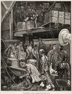 Dock Prints: A tea ship, the Loudoun Castle (spelt Louden Castle in the picture), from Hankow, China