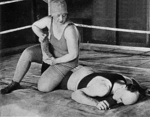 Girl Prints: Teddy Myers, woman wrestler