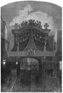 Gateway Prints: Temple Bar on night before funeral of Duke of Wellington