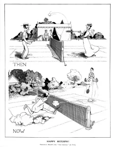 Straw Prints: Tennis - Then and Now