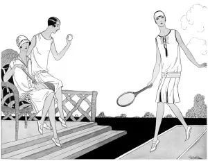 Rackets Prints: Tennis frocks, 1927
