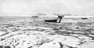 Snowing Prints: Thames Estuary during the winter of 1947