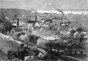 Fields Prints: Thames Gold Fields, Grahamstown, New Zealand