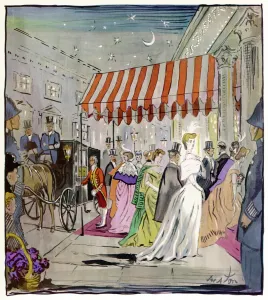 Night Life Prints: Theatre first night in Edwardian London