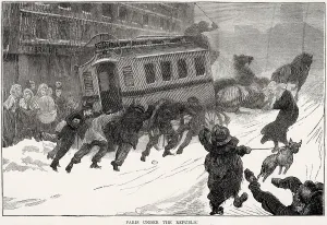 Winter Prints: When thick snow clogs the streets of Paris