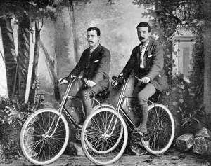 University Prints: Thomas G. Allen and William L. Sachtleben on their Bicycles