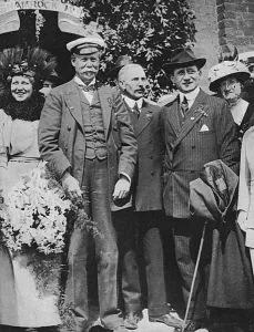 Yachting Prints: Thomas Lipton launches Shamrock IV, 1914