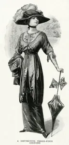 Piece Prints: Three-piece costume 1912