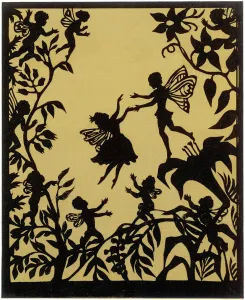 1835 Prints: Thumbelina flies off with her Fairy Prince