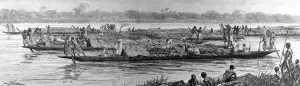 Lake Prints: Tippoo Tibs Grand Canoes on the Congo River, 1888