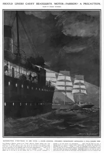 Disaster Prints: Titanic - Should liners carry headlights, motor fashion?