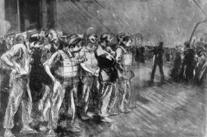 Titanic Prints: Titanic Stokers Wait