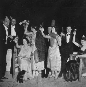 Balloons Prints: Toasting the royal wedding at the Riviera Club, 1923