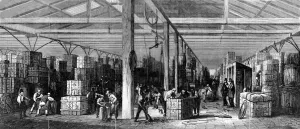 March Prints: Tobacco warehouse at the London Docks