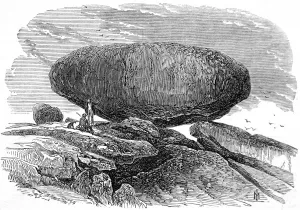 1869 Prints: The Tol-Maen or Main Rock, Cornwall, c. 1869