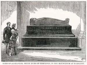10th Prints: Tomb of Alexander, 10th Duke of Hamilton. Date: 1882