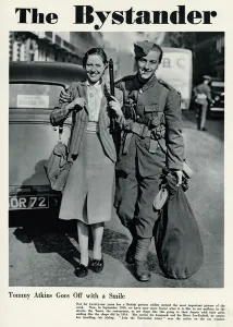 Smiling Prints: Tommy Atkins goes off with a smile 1939