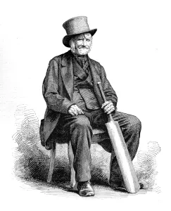 Played Prints: Tommy Marshall of the Stockton Cricket Club, 1876