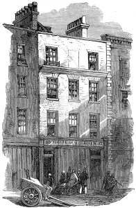 Square Prints: Toms Coffeehouse, Covent Garden, 1865