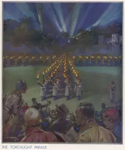 C E Turner Illustrations Prints: The Torchlight Parade by C. E. Turner
