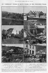 Freak Prints: A tornado in South Wales, 1913