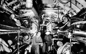 Relaxing Prints: Torpedo Room of a U-boat, pre-Second World War