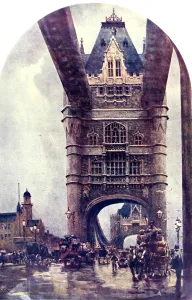 Tower Prints: Tower Bridge, London, 1918