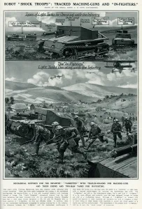 Armed Prints: Tracked machine guns and in fights by G. H. Davis