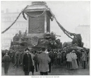 Crowds Prints: Trafalgar Day 1898