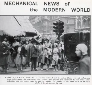 Pedestrian Prints: Traffic lights in Oxford Street