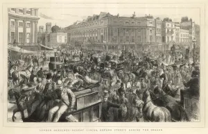 Regent Prints: Traffic at Oxford (Regent) Circus, Central London