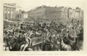 Regent Prints: Traffic at Oxford (Regent) Circus, Central London