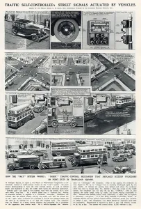 Street Prints: Traffic Self Controlled Street Signals 1933