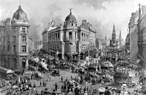 Strand Prints: Traffic in the Strand, London, 1908