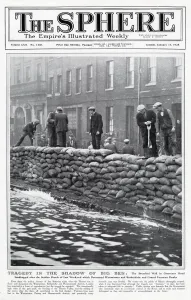 Disaster Prints: Tragedy in the shadow of Big Ben: The breached wall in Grosvenor Road