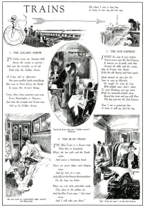 European Prints: Trains - The Golden Arrow, The Sud Express - The Blue Train