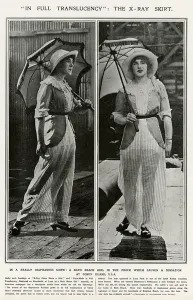 Skirt Prints: Translucent x-ray skirt 1913