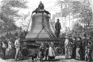 Transported Prints: Transporting the Great Bell to St. Pauls Cathedral, 1882