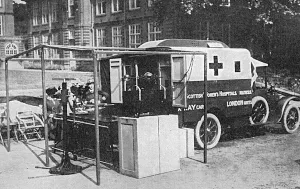Vehicles Prints: Travelling X-ray car, WW1