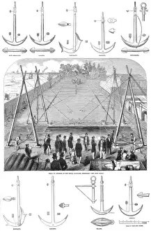 Trial Prints: Trial of Anchors at the Royal Dockyard, Sheerness, July 1852