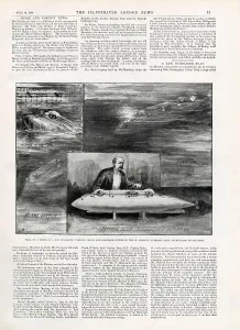 News Prints: Trial of model of new submarine 1896