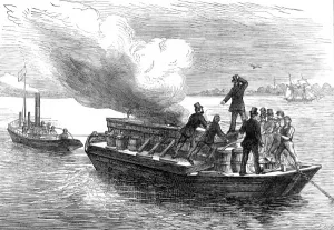 Trial Prints: Trial of the Pyroleter Fire Extinguisher, River Thames, 18