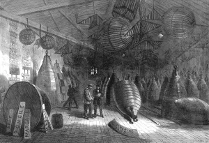 Main Prints: The Trinity Wharf Buoy Store, Blackwall, 1868
